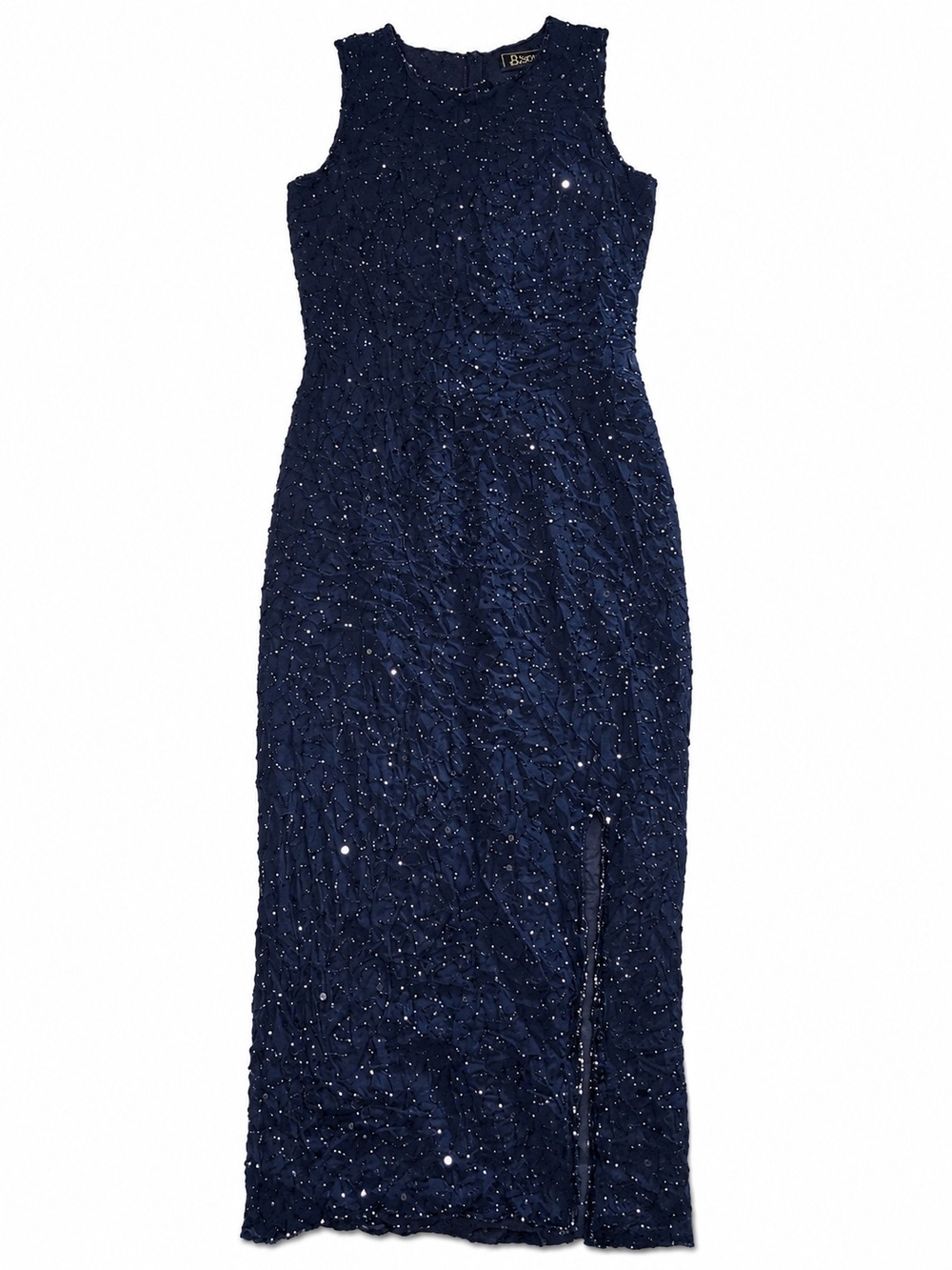 debut Navy Beaded Evening Dress Size 10
